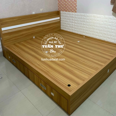 Giường gỗ MDF 1m6
