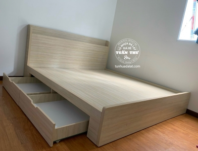 giường gỗ mdf 1m8
