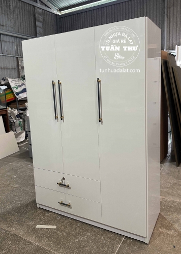 tủ 3 cánh trắng 
