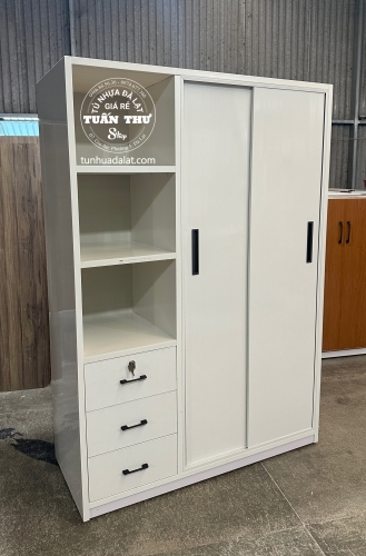 Tủ cửa lùa 2 cánh góc