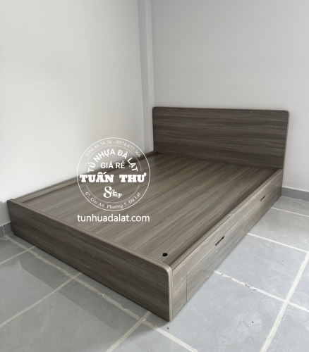 giường gỗ mdf 1m6