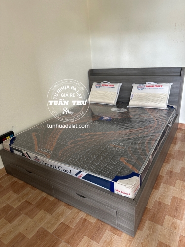 giường gỗ mdf 1m8