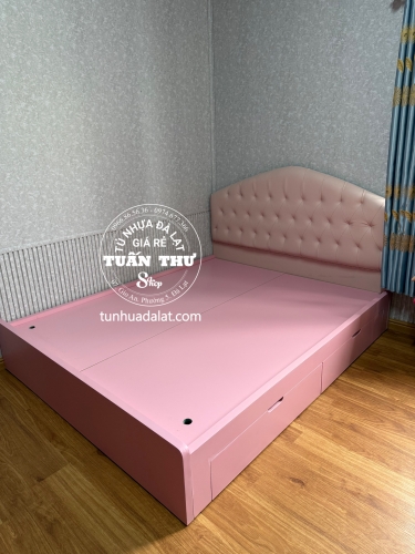 giường gỗ MDF 1m4