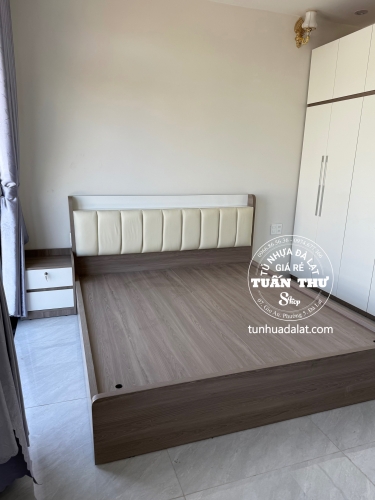 giường gỗ mdf M6