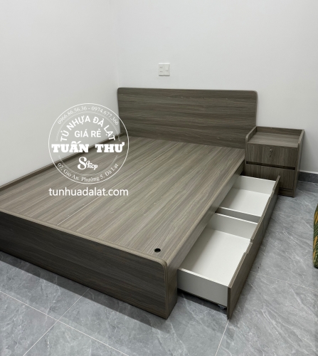 Giường gỗ công nghiệp 1m6