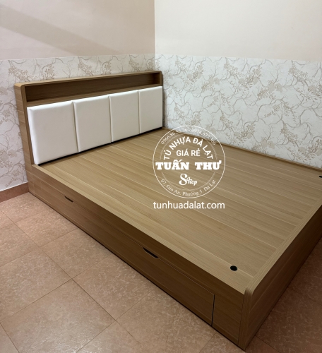 Giường gỗ mdf 1m6