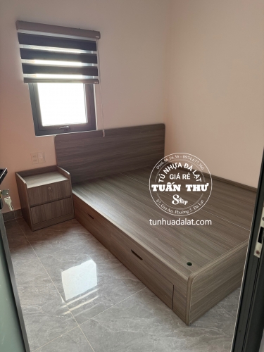 giường gỗ công nghiệp