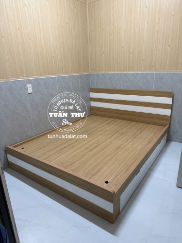 Giường gỗ mdf 1m6