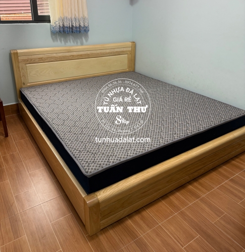Giường gỗ sồi bệt M6