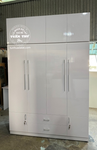 Tủ 4 cánh cao 2m4. Nhựa cao cấp
